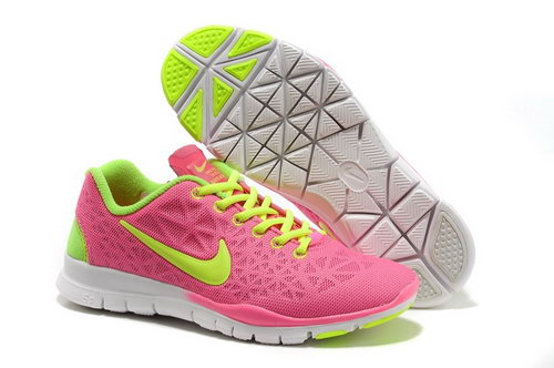 Nike Free Tr Fit 3 Womens Shoes Pink Green Sale